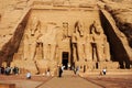 Crowd of tourists at Temple in Abu Simbel, egypt