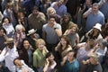 Crowd Using Cell Phones Royalty Free Stock Photo