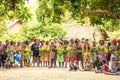 Native tribe, villagers of small Island Utupua, Solomon Island