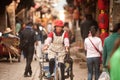 Crowd walking in Shuhe ancient town.