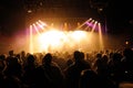 Crowd watching a concert at San Miguel Primavera Sound Festival Royalty Free Stock Photo