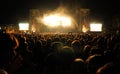 Crowd watching a concert at San Miguel Primavera Sound Festival Royalty Free Stock Photo