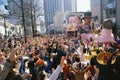 Crowd watching parade Royalty Free Stock Photo