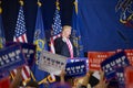 Crowd Waves Signs as Donald Trump Speaks