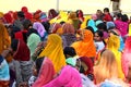 Crowd of women at Pushkar fair