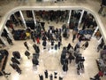 Crowd at Zara store in Rome Royalty Free Stock Photo