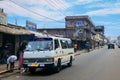 Crowded African Road with Local Ghana People in Kumasi city