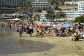 Crowded beach