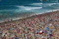 Crowded beach