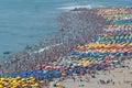 Crowded beach