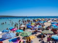 Crowded beach