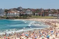 Crowded Bondi Beach Royalty Free Stock Photo