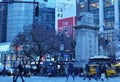 Crowded Busy NYC People Street Midtown Manhattan Evening Scene Rush Hour