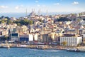 Crowded city of istanbul Royalty Free Stock Photo