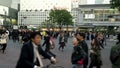 Crowded crossroads in Shibuya, Tokyo