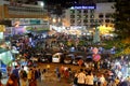 Crowded, Dalat night market, marketplace, shopping