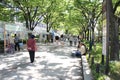 Crowded at the events at Nakanoshima Park Osaka Royalty Free Stock Photo