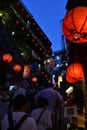 The crowded Jiu Fen in Taiwan in the afternoon Royalty Free Stock Photo