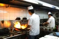 Crowded kitchen