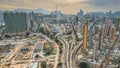 the crowded Kowloon city in Hong Kong, 5 Feb 2023 Royalty Free Stock Photo