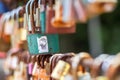 Crowded Love Padlocks at Khao Kradong travel attraction