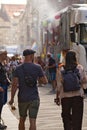 Crowded parade at the Christopher Street Day in Dresden, Germany Royalty Free Stock Photo