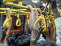 Crowded public bus,Mysuru Mysore,Karnataka, India Royalty Free Stock Photo