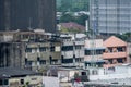 Crowded residence building in Bangkok city, Thailand. Royalty Free Stock Photo