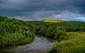 A crowded river