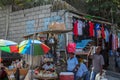 Crowded roadside market in Cap Haitien, Haiti.