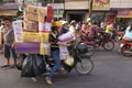 Crowded street in Ho Chi Minh city