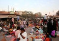 Crowded street market