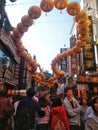 Crowded streets in Chinatown, Yokohama, Japan
