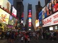 Crowded Streets of Times Square, New York City, NY