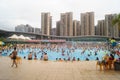 Crowded swimming pool Royalty Free Stock Photo