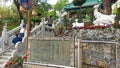 Crowded temple Sik Sik Yuen Wong Tai in Hong Kong