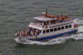 Crowded Tourist Cruise Boat in Venice, Italy