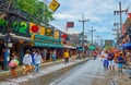 The crowded tourist street, Patong, Phuket, Thailand