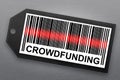 Crowdfunding barcode Royalty Free Stock Photo