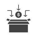 Crowdfunding icon vector image.