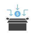 Crowdfunding icon vector image.