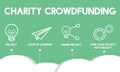 Crowdfunding Startup Business Crowdsourcing Cooperation Graphic