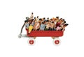 Crowds being transported Royalty Free Stock Photo