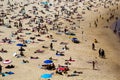 Crowds on Bondi Beach Royalty Free Stock Photo