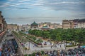 Crowds in busy Xian town centre