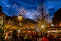 Crowds at Colmar Christmas Market Royalty Free Stock Photo