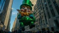 Crowds gather to witness the iconic St. Patricks Day parade a beloved tradition featuring colorful floats marching bands