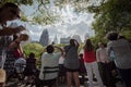 Crowds gazing at 2017 eclipse in New York City