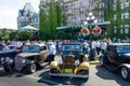 Crowds inspect vintage cars during Northwest Deuce Days