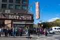 Crowds Lining Up Outside the Famous Katz`s Delicatessen in New York City